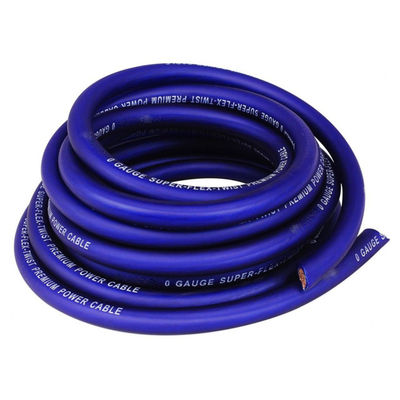 1/0 ขนาดขนาดใหญ่ สายไฟฟ้าไฟฟ้าสีแดงที่มีวัสดุประกอบความละเอียด PVC และจํานวนสายนํา 1