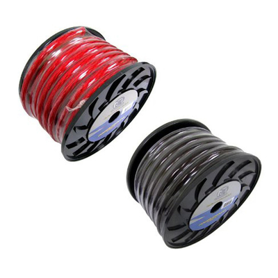 1/0 ขนาดขนาดใหญ่ สายไฟฟ้าไฟฟ้าสีแดงที่มีวัสดุประกอบความละเอียด PVC และจํานวนสายนํา 1