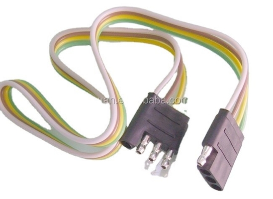 2.8X กว้างภายนอก 4c 18AWG สายติดรถยนต์สายเคเบิลกับพล็อก