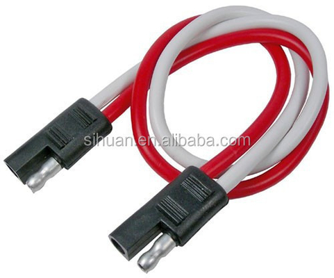 2.8X กว้างภายนอก 4c 18AWG สายติดรถยนต์สายเคเบิลกับพล็อก
