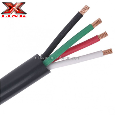สายประสานสายไฟฟ้า 14 ga x4c 18awg x3c สีดําหรือสีขาว