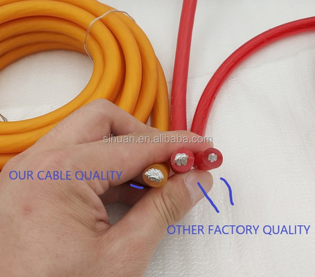0 Gauge Car Audio Amplifier Power Cable พร้อม PVC Jacket ที่ทนทานและตัวนําทองแดง