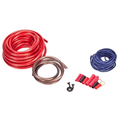 8 Gauge Copper Conductor PVC Jacket Amplifier Installation Wiring Kit สําหรับระบบเสียง