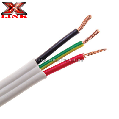 VDE 0281 สายเคเบิลทองแดงขัดขวาง วัสดุประกอบความละเอียด PVC สาย TPS Twin Earth