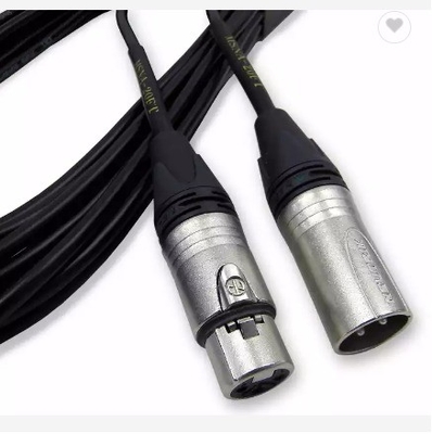 24AWG PVC Isolation XLR DMX Cable สําหรับไมโครโฟน สถานีวิทยุและระบบเสียงดัง
