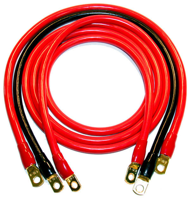 5/16'Lug เทอร์มิเนล 12 นิ้ว กระป๋อง แบตเตอรี่ทองแดง Inverter สายสําหรับรถยนต์ รถบรรทุก RV โซลาร์