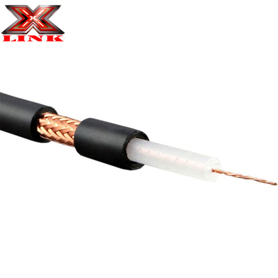 สายเคเบิลโคเอ็กซ์ RG213 ความอ่อนแอต่ํา 50 ออห์ม พร้อมเสื้อ PVC และการป้องกันขนทองแดงเปล่า