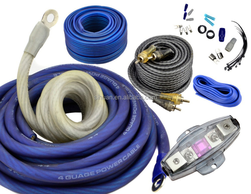 CCA 4/8 Gauge Car Audio Accessories Car Amp Wiring Kit with Non-Shielded Shielding เครื่องเสริมเสียงรถยนต์ เครื่องเสริมเสียงรถยนต์