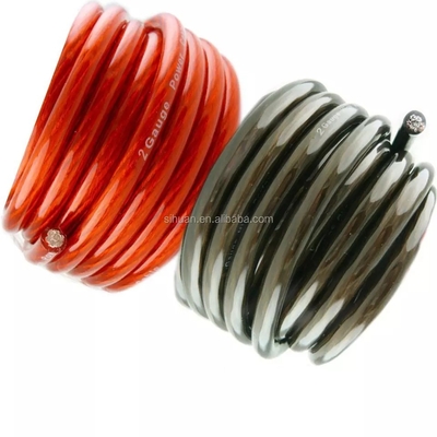 1/0 AWG Gauge คาร์ออดิโอสายไฟฟ้า สายไฟฟ้าอัลลูมิเนียมทองแดงเคลือบสําหรับการจัดส่งพลังงาน