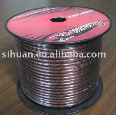 1/0 AWG Gauge คาร์ออดิโอสายไฟฟ้า สายไฟฟ้าอัลลูมิเนียมทองแดงเคลือบสําหรับการจัดส่งพลังงาน