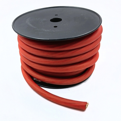 1/0 AWG ขนาดใหญ่ 4/0 GA รถเสียง OFC สายไฟฟ้า Soft Touch เสื้อ PVC นุ่ม