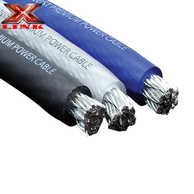ทองแดง Plated อลูมิเนียม Conducer กระชับยืดหยุ่นรถออดิโอสายไฟฟ้ากับ PVC ติดกัน 0 4 8 Gauge ในสีใด ๆ