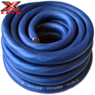 สายเคเบิลพลังงานรถยนต์ขนาด 0 สําหรับความต้องการของลูกค้า วัสดุประปา PVC และ CCA / OFC / พัดทองแดง