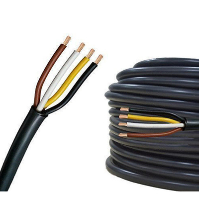 RVV สายไฟฟ้าสายพัดพลาสติก PVC Jacket Flat Wire สําหรับการติดตั้งและบํารุงรักษาง่ายในอุตสาหกรรม