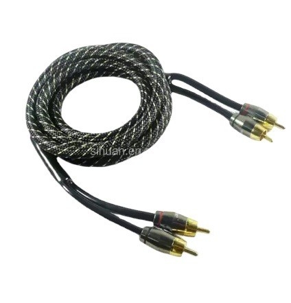 5m โกลด์ คอนเนกเตอร์ CCA คอนดิกเตอร์เสียง รวม RCA Cable สําหรับรถยนต์ Home System Audio Integration