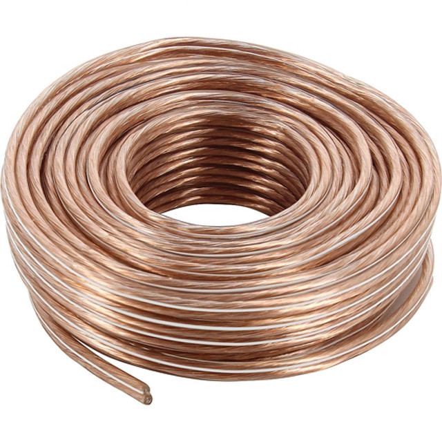 14 12 16AWG OFC Bare Copper High End โฮมธีอเตอร์ ออดิโอสเปคเกอร์เคเบิลพร้อมผ้า PVC Soft Jacket