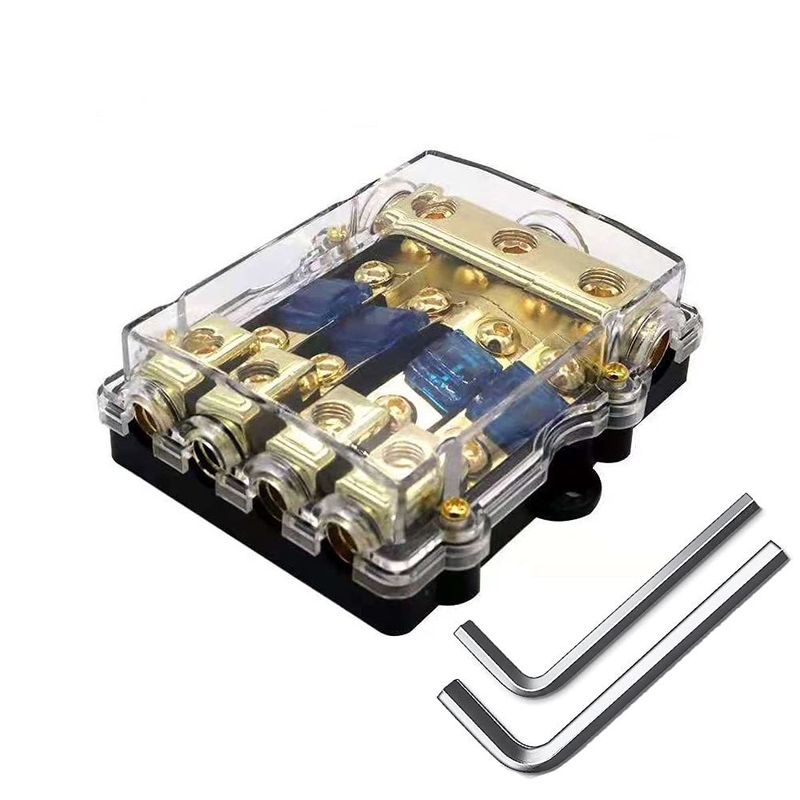 คอมแพคท 12 วอลต์ มินิ ANL AFS Fuse Holder สําหรับ Car Boat Audio System เครื่องเชื่อมทอง