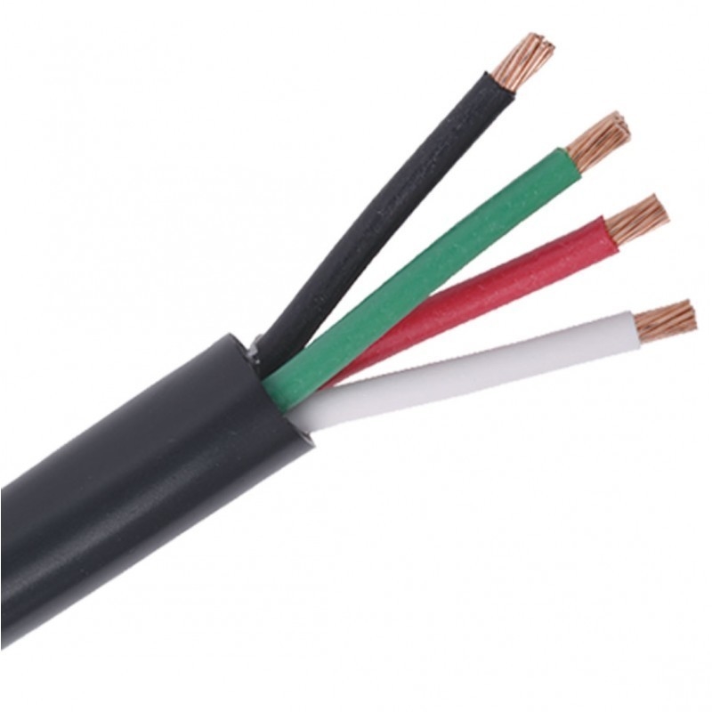 4 คอนดิวเตอร์อุตสาหกรรม RVV สายเคเบิล PVC ทองแดงเคลือบสําหรับรถไฟฟ้า RV Inverter