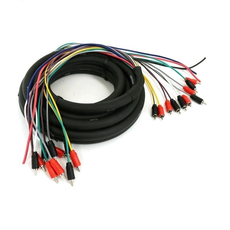 100% ไอน้ําออกซิเจนฟรี ทองแดงหลายช่องเสียง 10 RCA Power Medusa Cable สําหรับมืออาชีพ