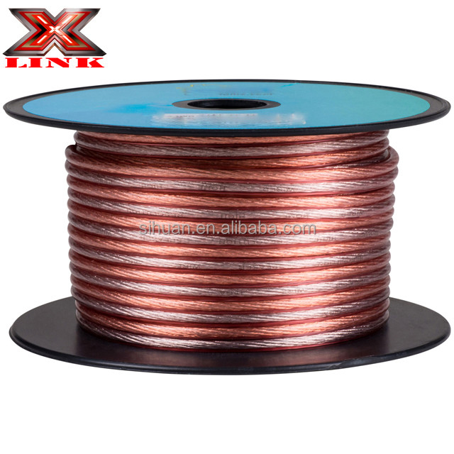 สายเชื่อมทอง 16 Gauge AWG Speaker Cable สําหรับระบบเสียงที่ไม่ปิด