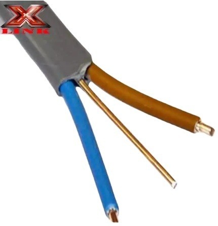 1.5mm2 2.5mm2 แบล็คแอร์ธเคเบิลแฝดสายไฟฟ้า สายทองแดง
