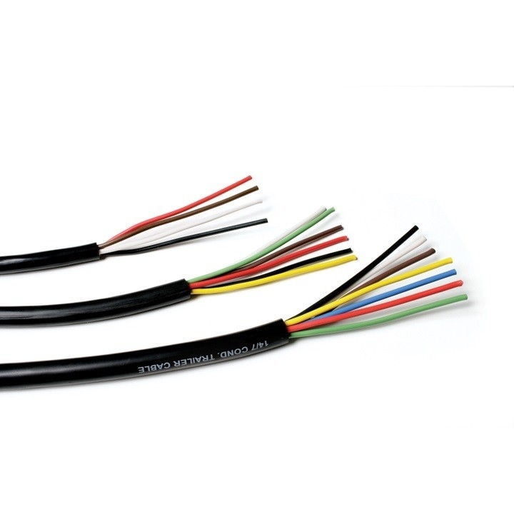 อุตสาหกรรม 7 คอนดิวเตอร์ คาเบิ้ลเรลเลอร์ 10-12-14 AWG GPT Soft PVC Jacket สีโค้ดสาย