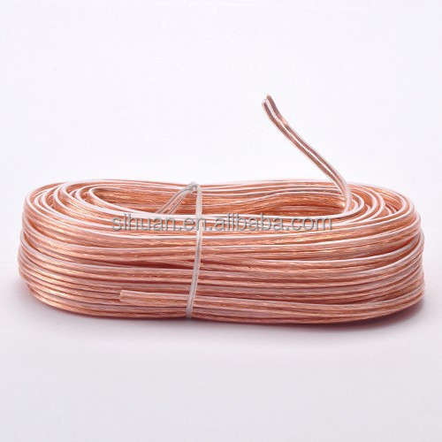 กว้างภายนอกที่กําหนดเองและสเตรีโอ Connector ประเภท Soft PVC Car Amplifier Speaker Wire