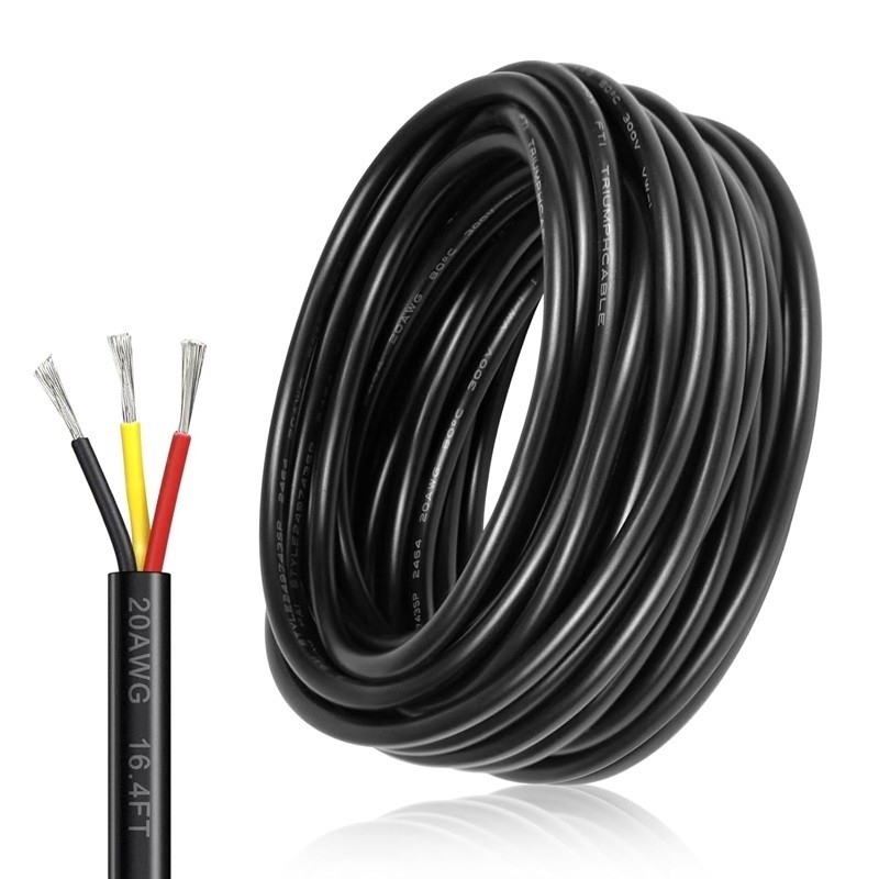 18AWG 2 คอนดักเตอร์ 20AWG 3 คอนดักเตอร์ สายไฟฟ้า สายทองแดง PVC สายทองแดง