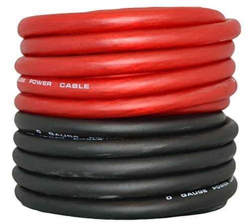 0 Gauge Car Audio Amplifier Power Cable พร้อม PVC Jacket ที่ทนทานและตัวนําทองแดง