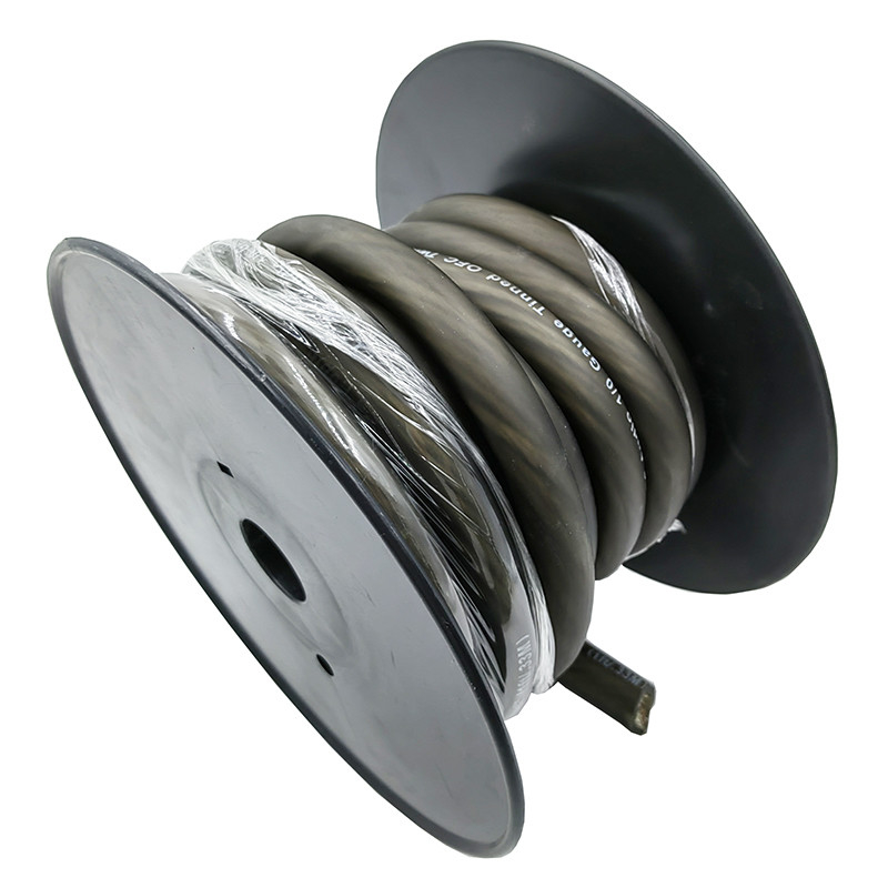 1/0 AWG Gauge Ga Car Audio แบตเตอรี่เคเบิลสายไฟฟ้าสายไฟฟ้าด้วย PVC แจ็คเก็ตยืดหยุ่น 20*20*16cm
