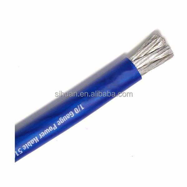 0.4-10 Gauge Copper Conductor PVC Jacket Car Audio Power Cable สําหรับรถไฟฟ้า